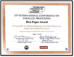 Warped-MC awarded the Best Paper Award from ICPP 2023